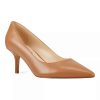 Shoes * | Nine West Arelene Women'S Leather Heels Natural