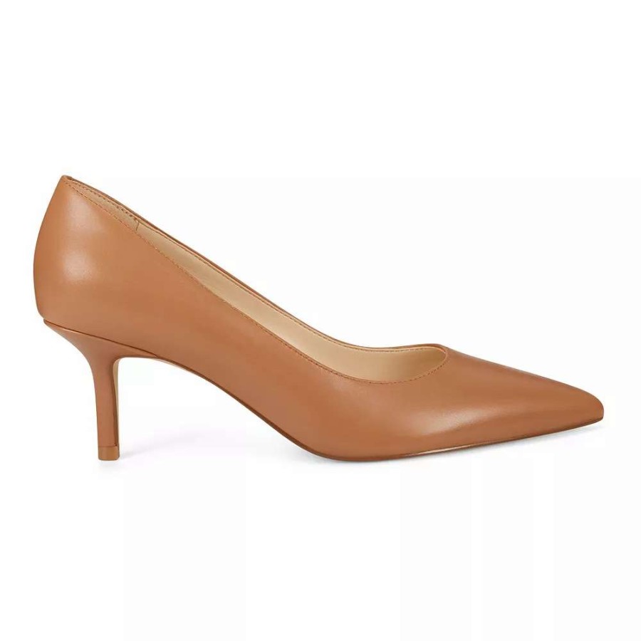 Shoes * | Nine West Arelene Women'S Leather Heels Natural