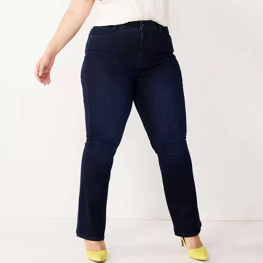 Clothing * | Plus Size Nine West Slimming Bootcut Jeans