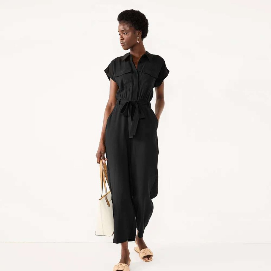 Clothing * | Women'S Nine West Utility Jumpsuit