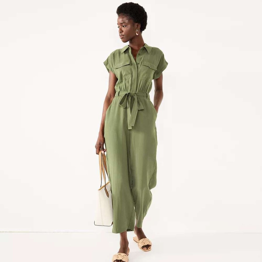 Clothing * | Women'S Nine West Utility Jumpsuit