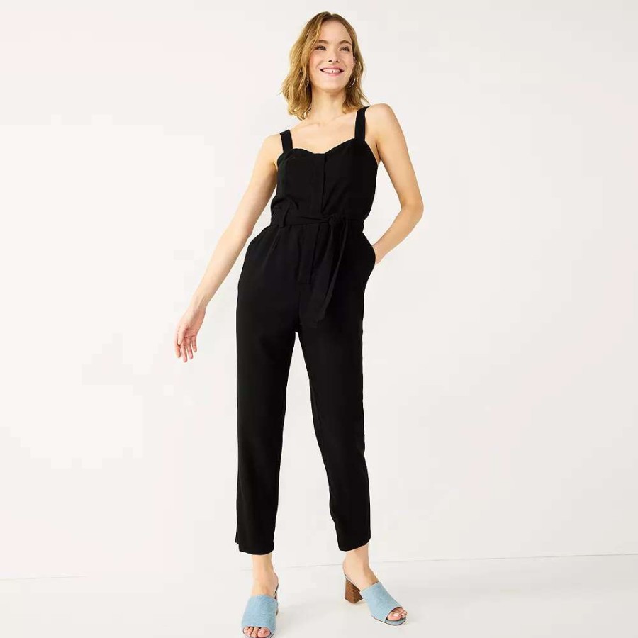 Clothing * | Women'S Nine West Sweetheart Tapered Jumpsuit