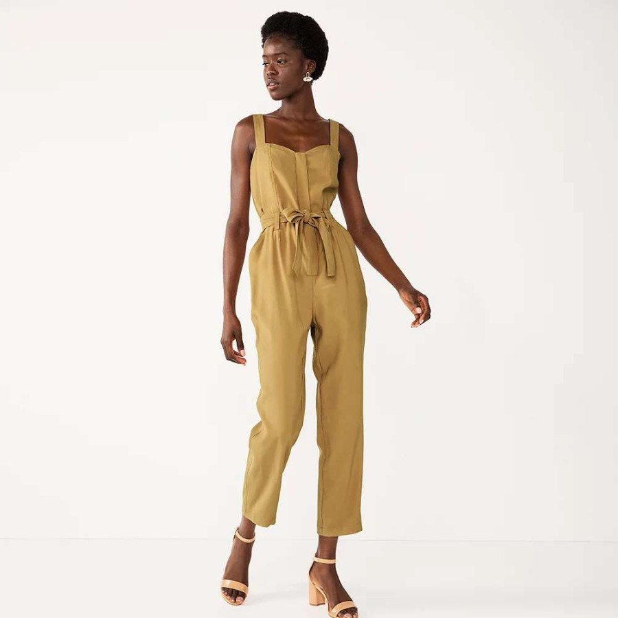 Clothing * | Women'S Nine West Sweetheart Tapered Jumpsuit