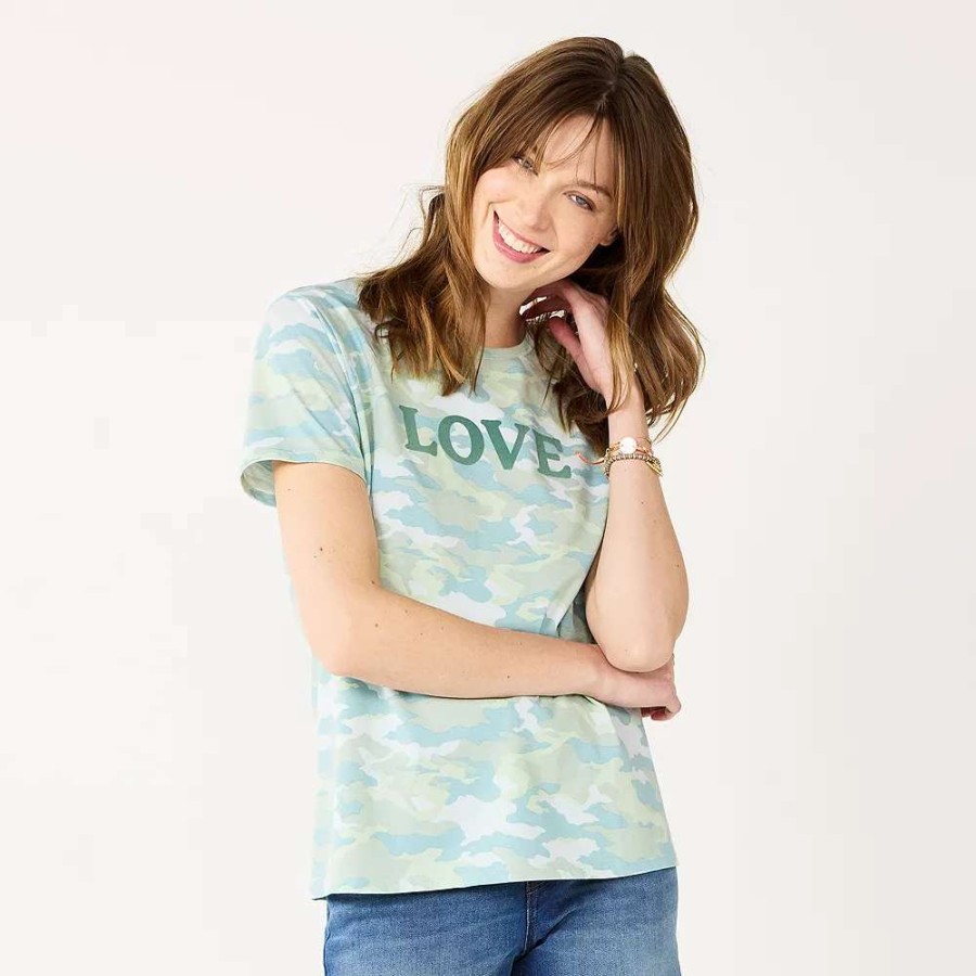 Clothing * | Women'S Nine West Crewneck Graphic Tee