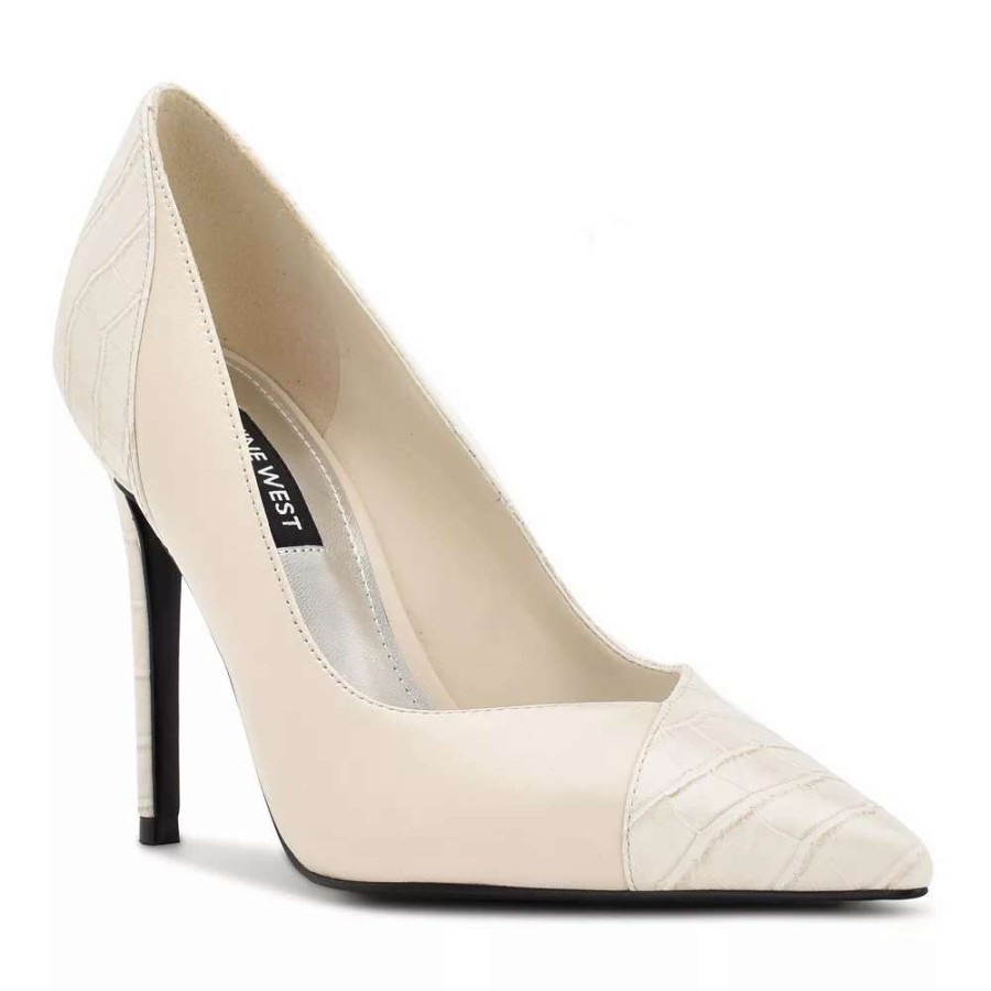 Shoes * | Nine West Flava Women'S Pumps Cream Croco