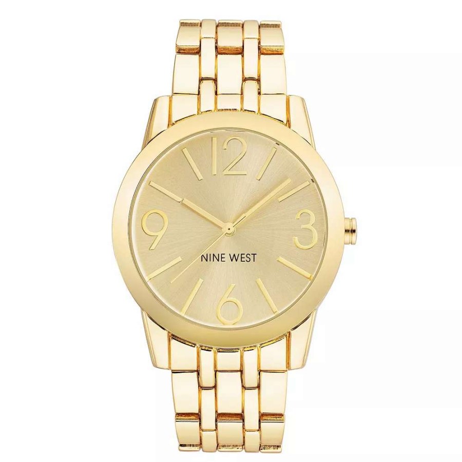 Watches * | Nine West Women'S Gold-Tone Dress Watch