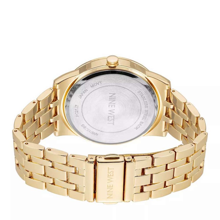 Watches * | Nine West Women'S Gold-Tone Dress Watch