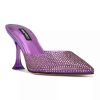 Shoes * | Nine West Hott Women'S Heeled Rhinestone Mules