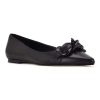 Shoes * | Nine West Buy Me Women'S Leather Flats Black Leather