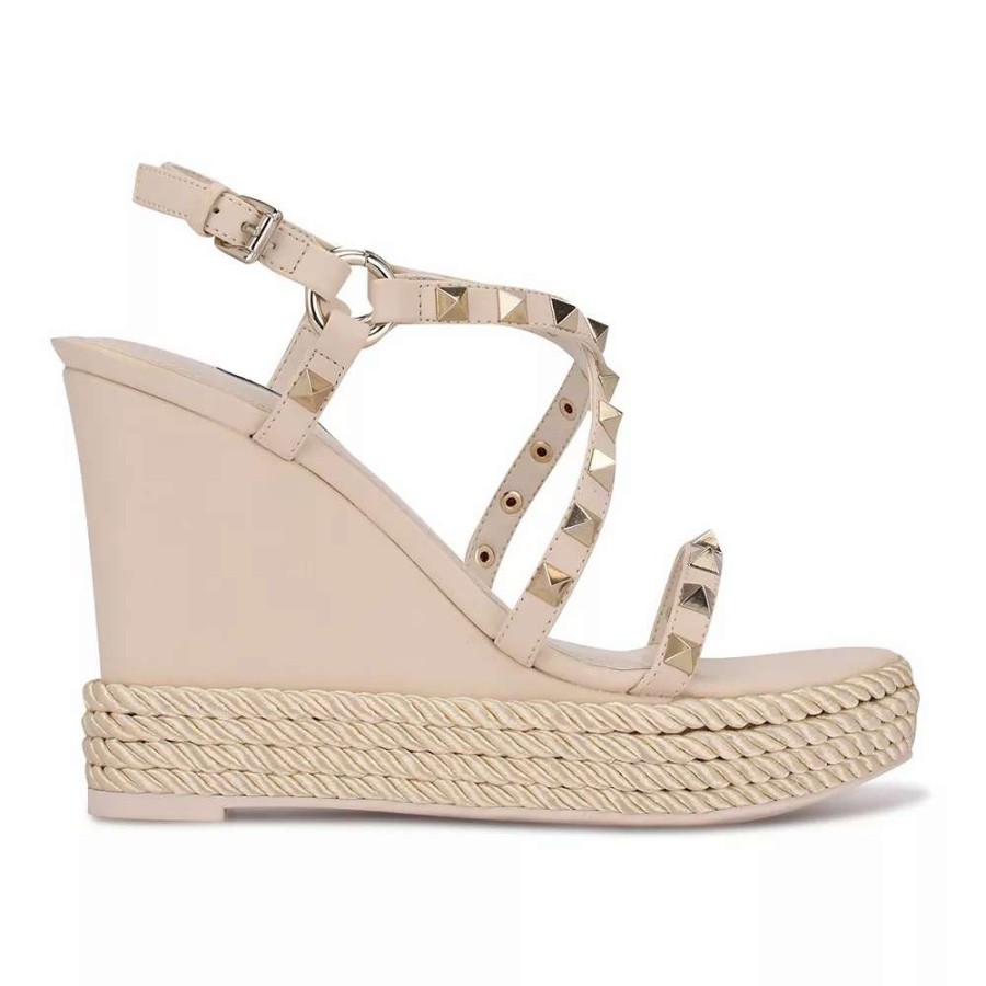 Shoes * | Nine West Harte Women'S Wedge Sandals Pink