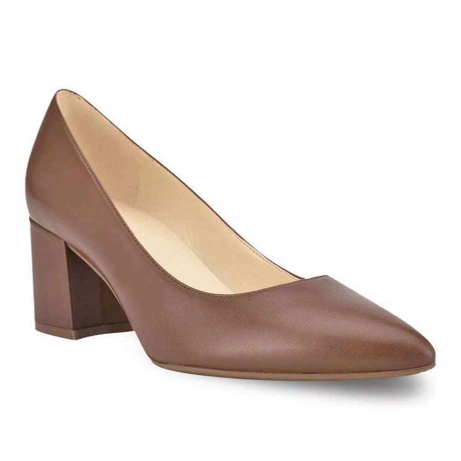 Shoes * | Nine West Issa Women'S Leather Block Heels