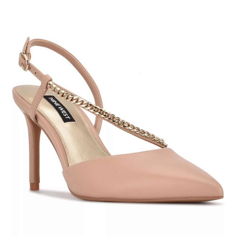 Shoes * | Nine West Gisha Women'S Chain Link High Heel Dress Pumps