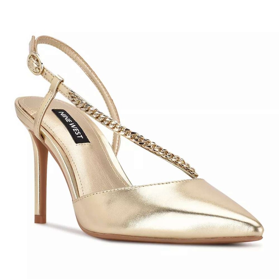 Shoes * | Nine West Gisha Women'S Chain Link High Heel Dress Pumps