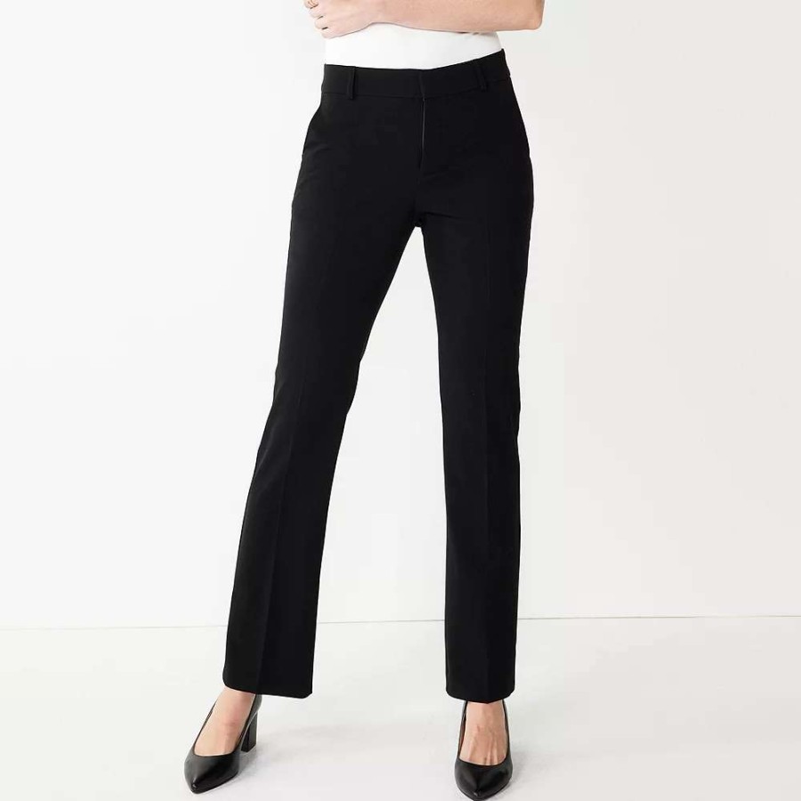 Clothing * | Petite Nine West Magic Waist Barely Bootcut Pants