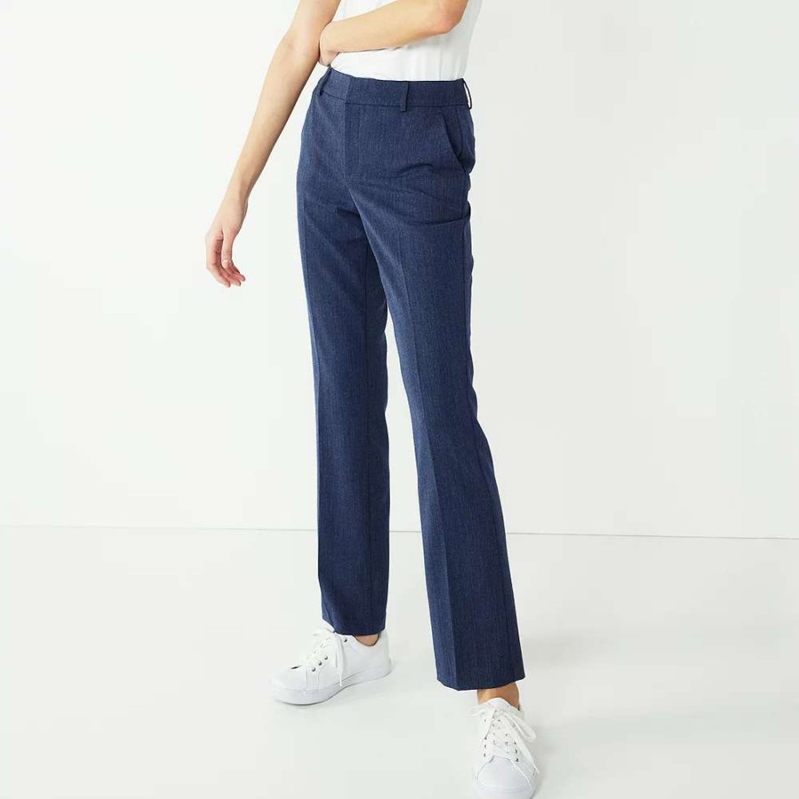 Clothing * | Petite Nine West Magic Waist Barely Bootcut Pants