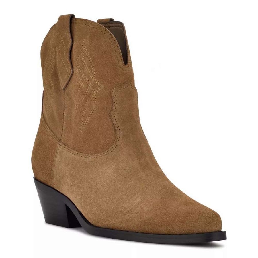 Shoes * | Nine West Texen Women'S Suede Western Boots