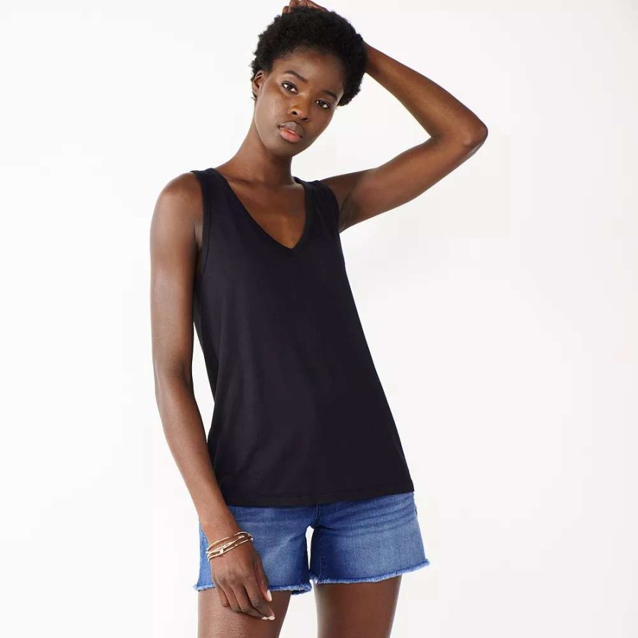 Clothing * | Women'S Nine West Easy V-Neck Tank